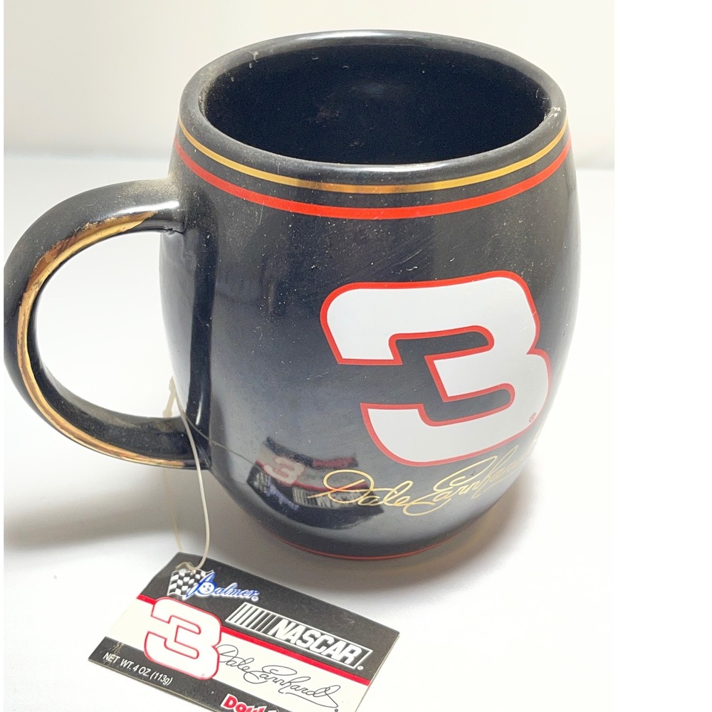 NASCAR Dale Earnhardt #3 Mug Black Ceramic Vintage Racing Monte Carlo 2004 New